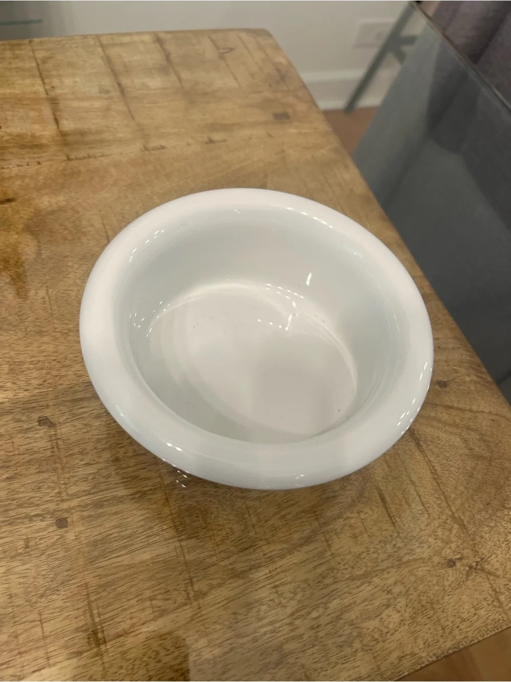Crate&Barrel White Ceramic Serving Bowl